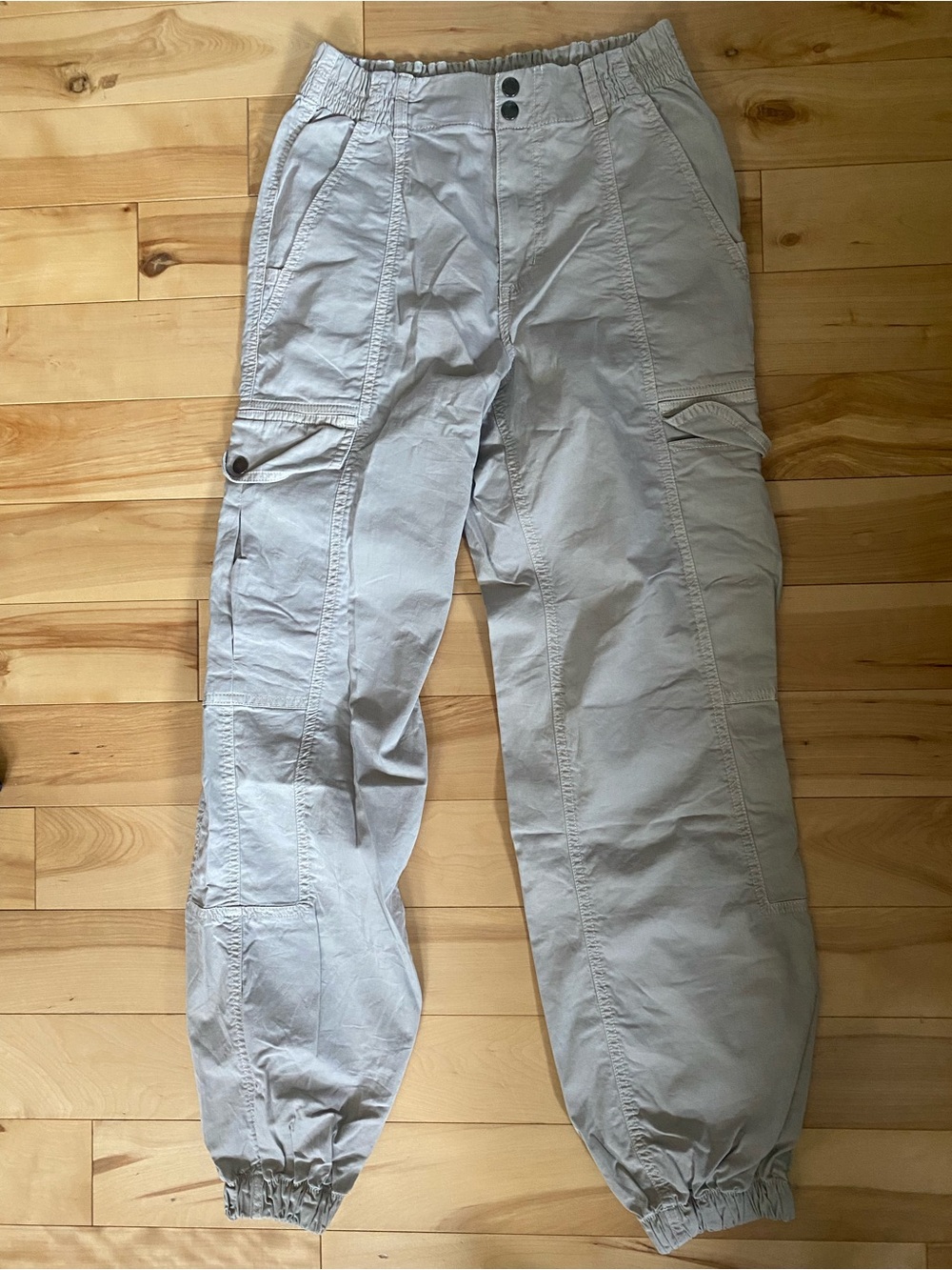 Garage Beige Cargo Khaki Joggers Size XS